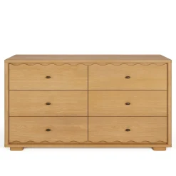 Boe 6-Drawer Double Dresser - Natural Oak