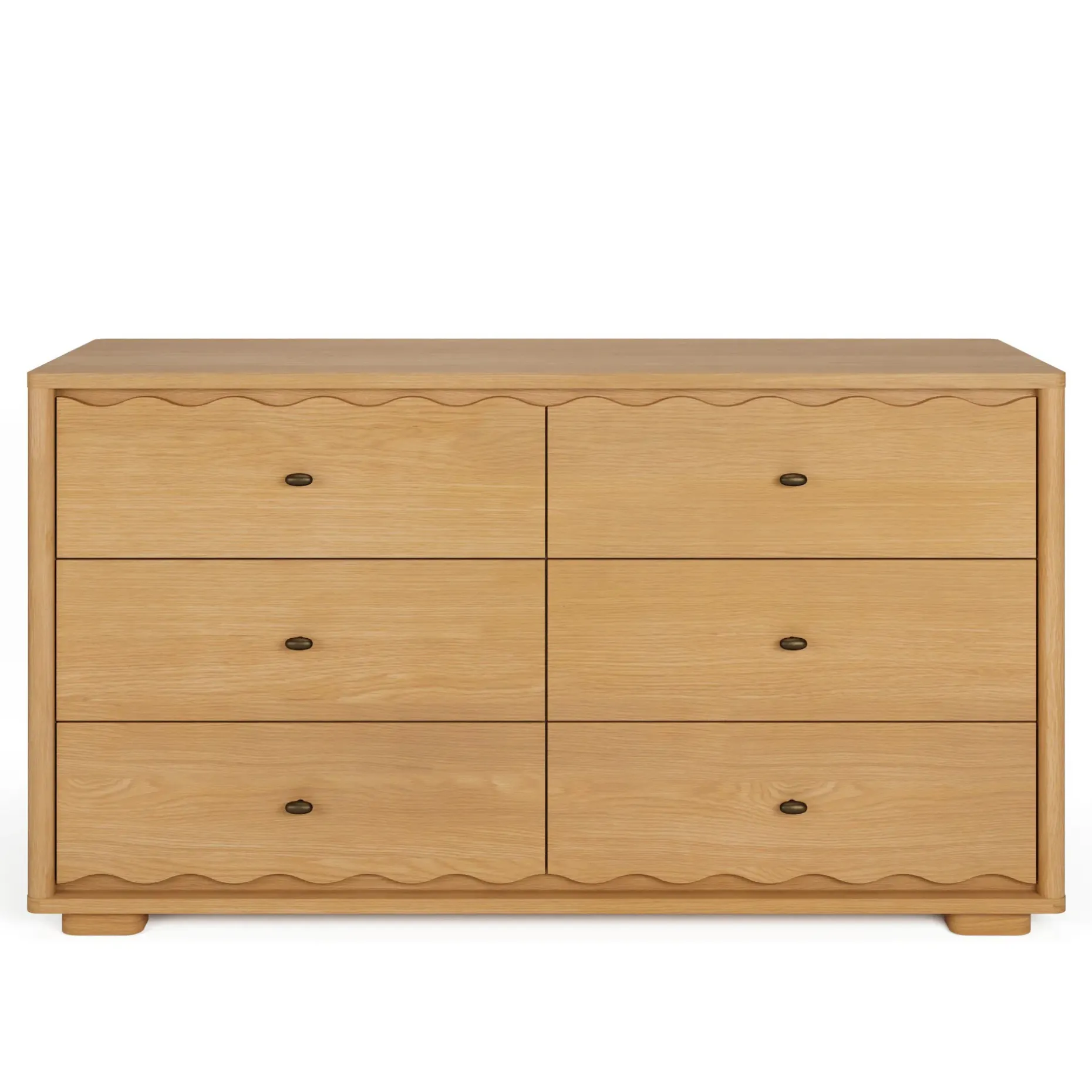 Boe 6-Drawer Double Dresser - Natural Oak