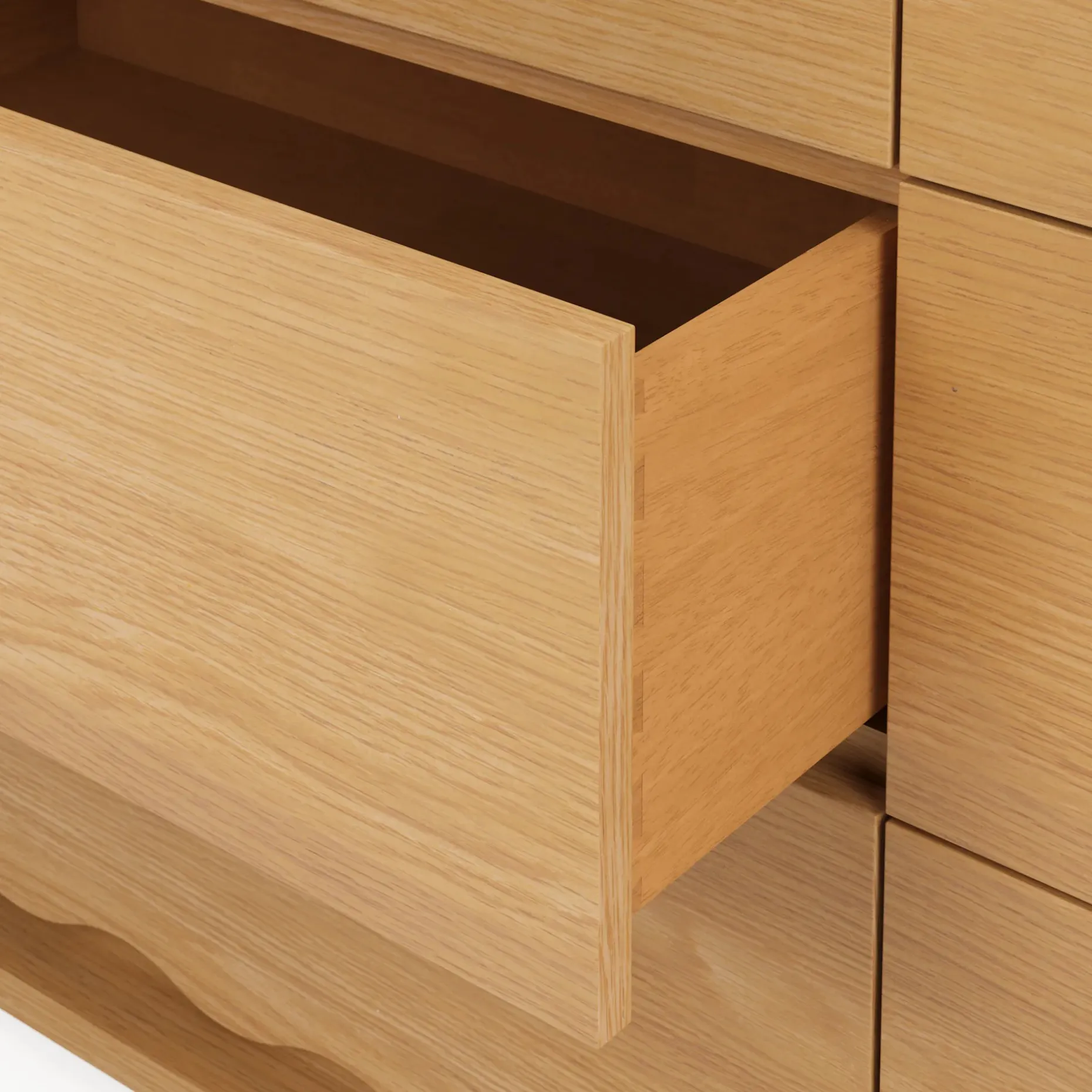 Boe 6-Drawer Double Dresser - Natural Oak