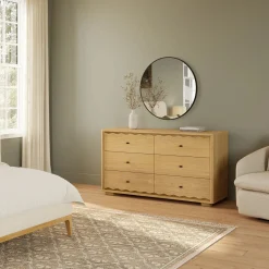 Boe 6-Drawer Double Dresser - Natural Oak