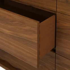 Boe 6-Drawer Double Dresser - Walnut