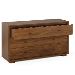 Boe 6-Drawer Double Dresser - Walnut