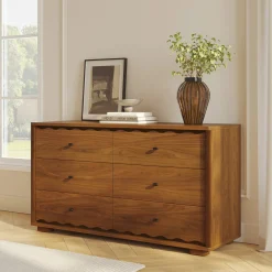 Boe 6-Drawer Double Dresser - Walnut