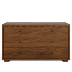 Boe 6-Drawer Double Dresser - Walnut