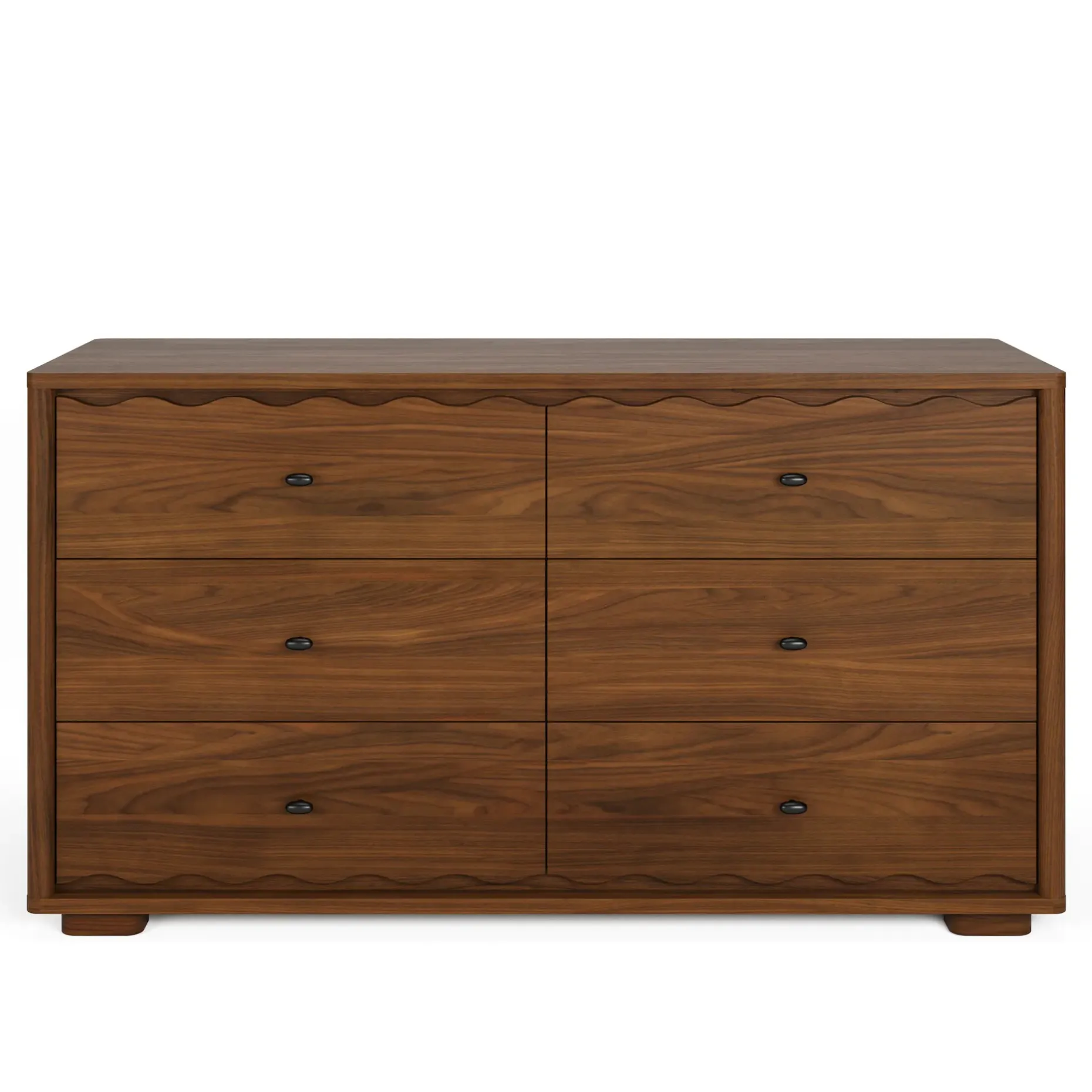 Boe 6-Drawer Double Dresser - Walnut