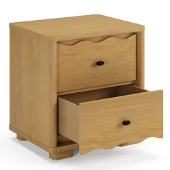 Boe 2-Drawer Nightstand - Natural Oak