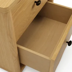 Boe 2-Drawer Nightstand - Natural Oak