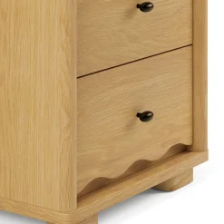 Boe 2-Drawer Nightstand - Natural Oak