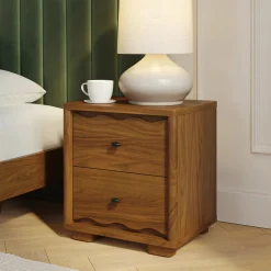 Boe 2-Drawer Nightstand - Walnut
