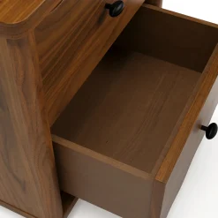Boe 2-Drawer Nightstand - Walnut