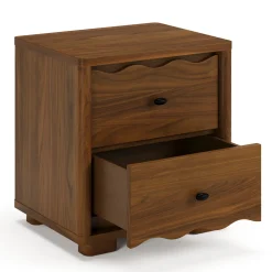 Boe 2-Drawer Nightstand - Walnut