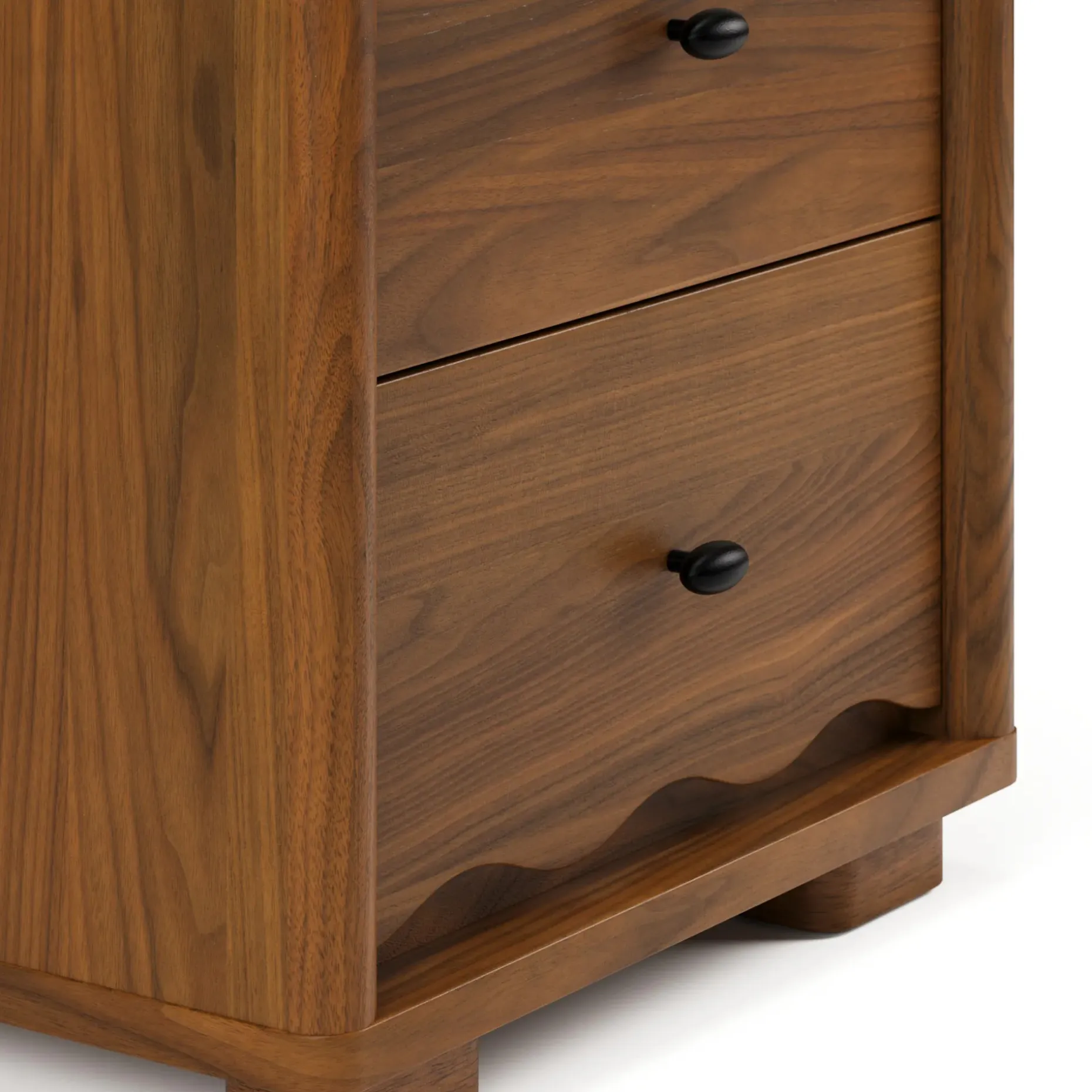 Boe 2-Drawer Nightstand - Walnut