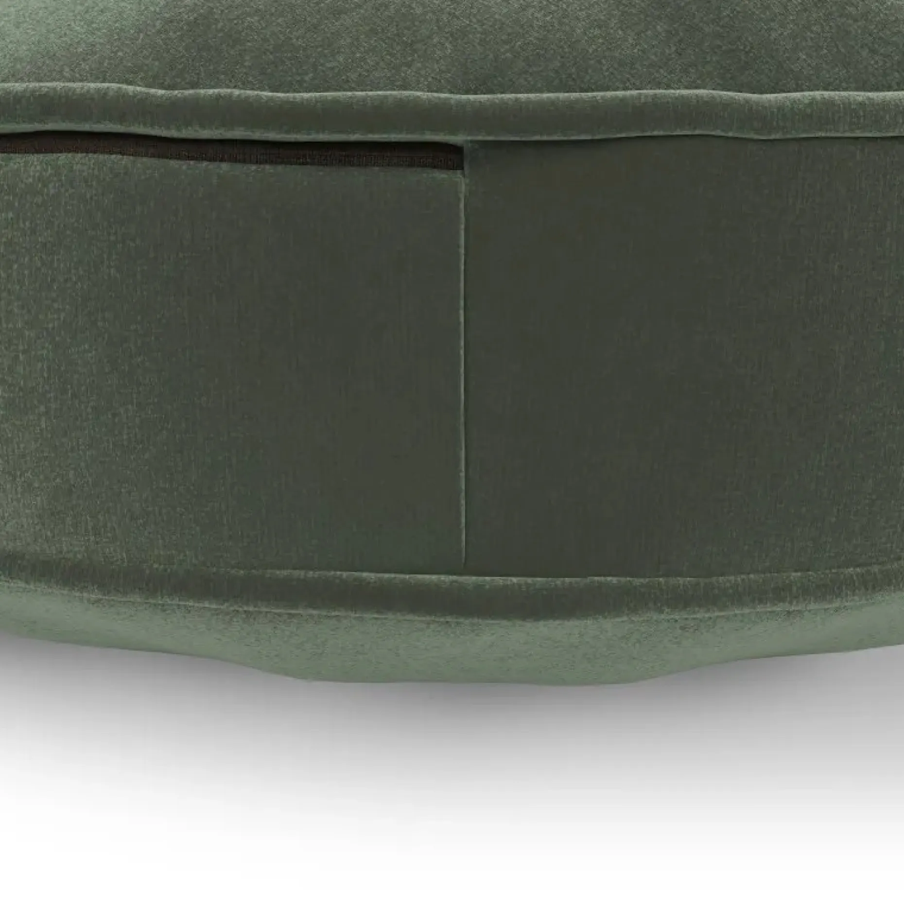 Bonnie Velvet Round Pillow - Plush Pacific Green
