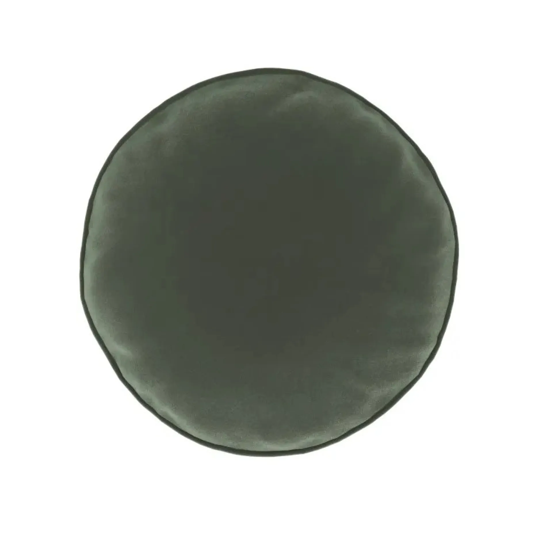 Bonnie Velvet Round Pillow - Plush Pacific Green