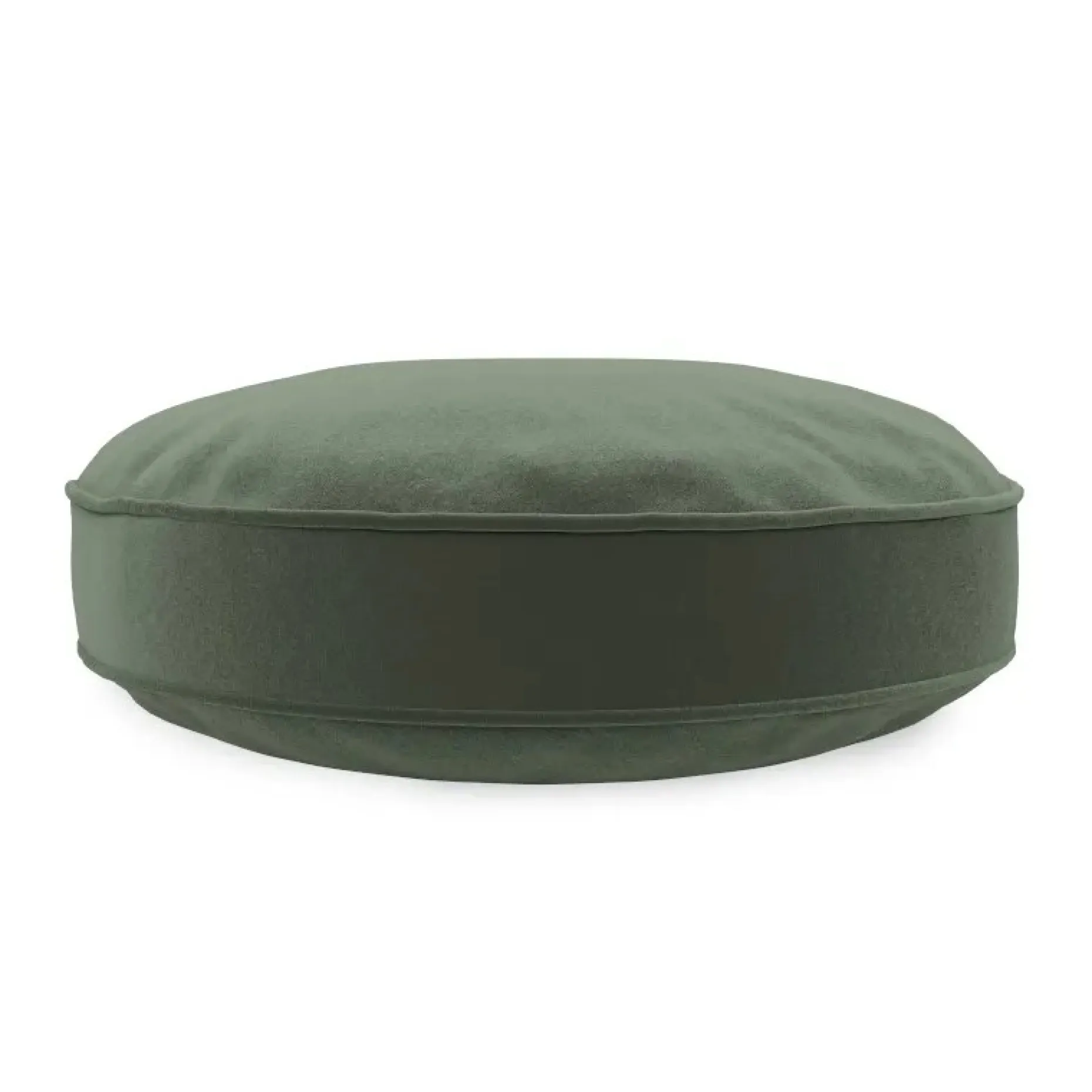 Bonnie Velvet Round Pillow - Plush Pacific Green