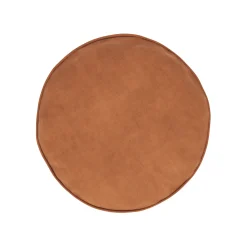 Bonnie Velvet Round Pillow - Plush Pacific Rust