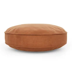 Bonnie Velvet Round Pillow - Plush Pacific Rust