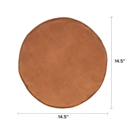 Bonnie Velvet Round Pillow - Plush Pacific Rust