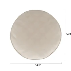 Bonnie Velvet Round Pillow - Plush Pacific Taupe