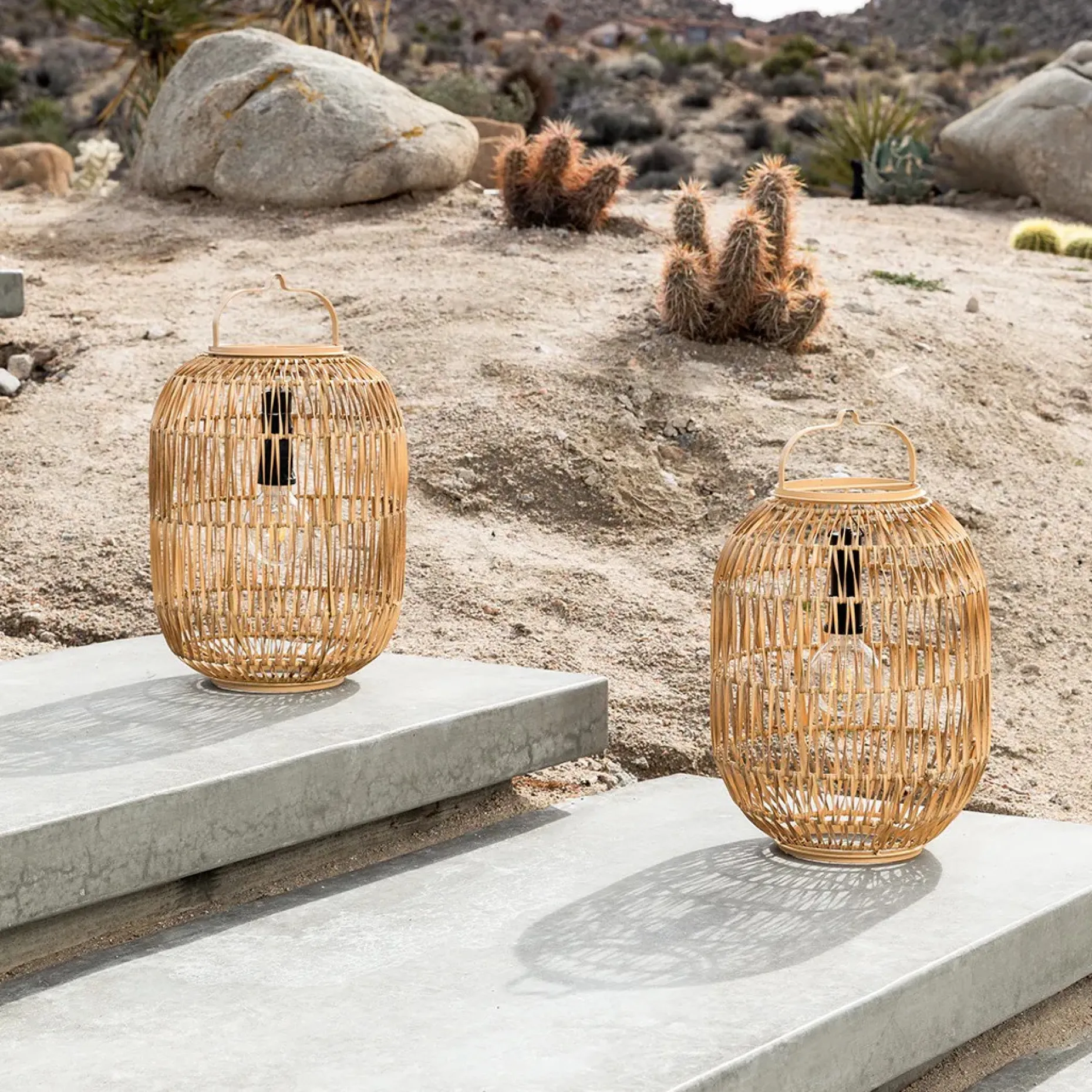 Bori Large Lantern - Natural