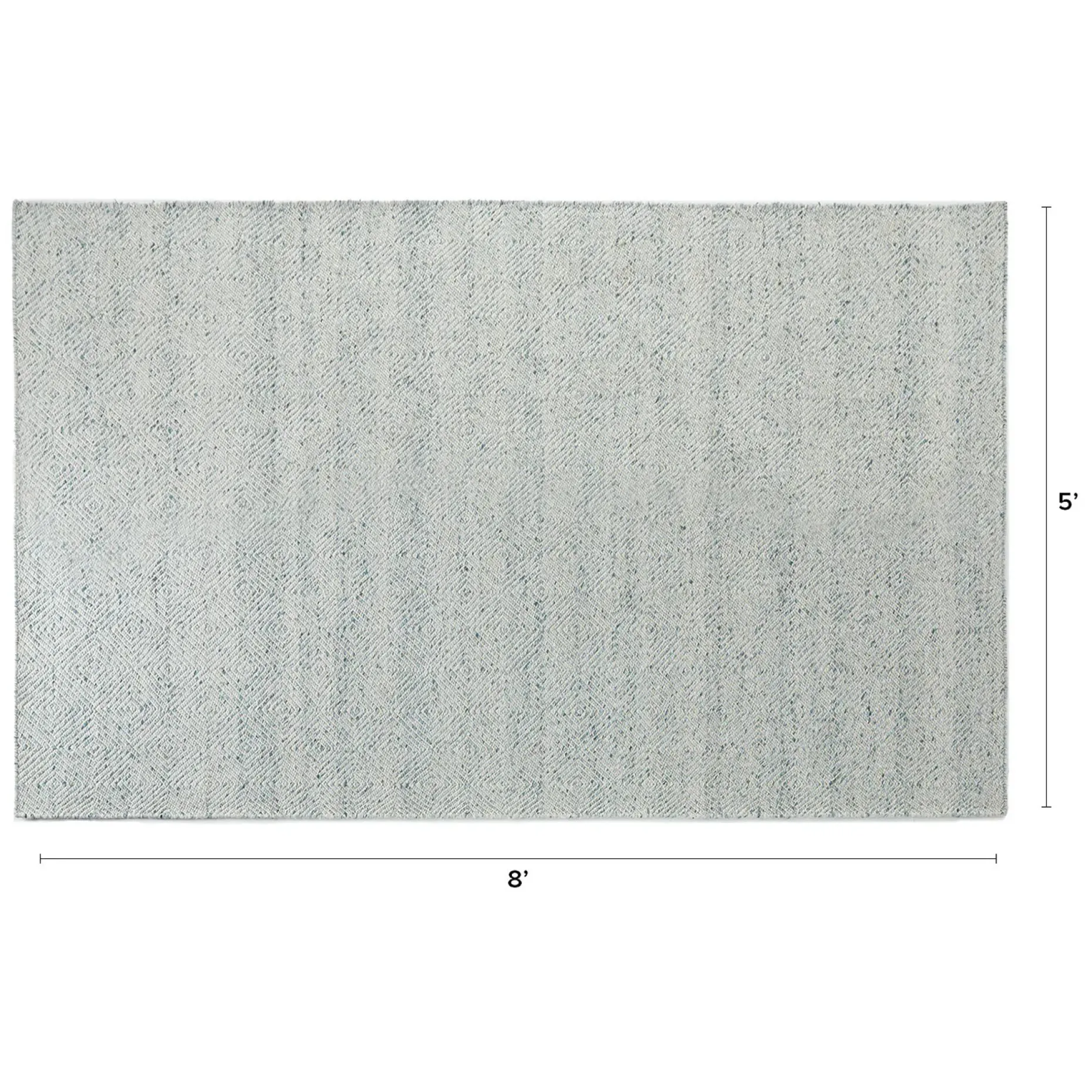 Bovi 5 x 8 Rug - Pearl Blue