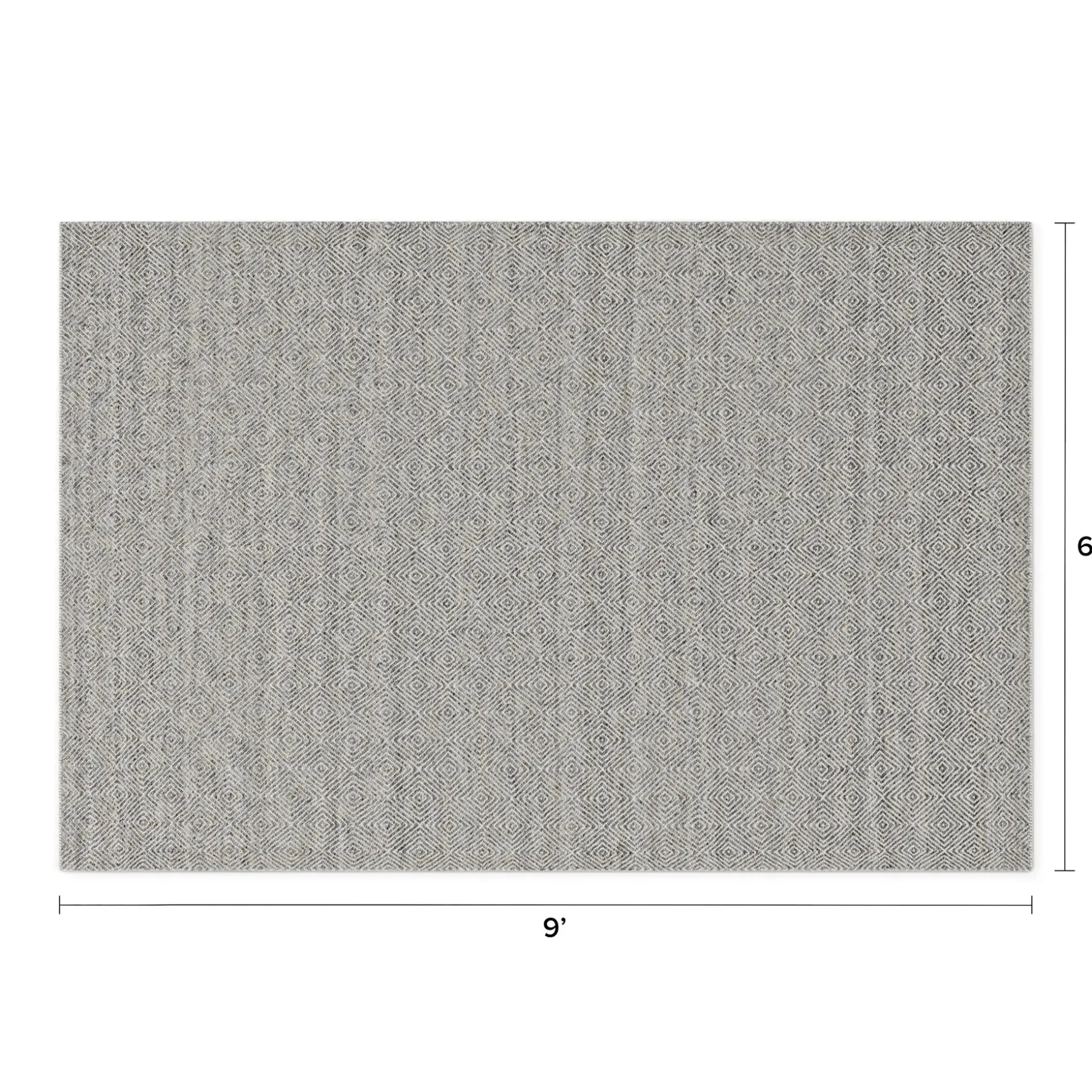 Bovi 6 x 9 Rug - Silver Gray
