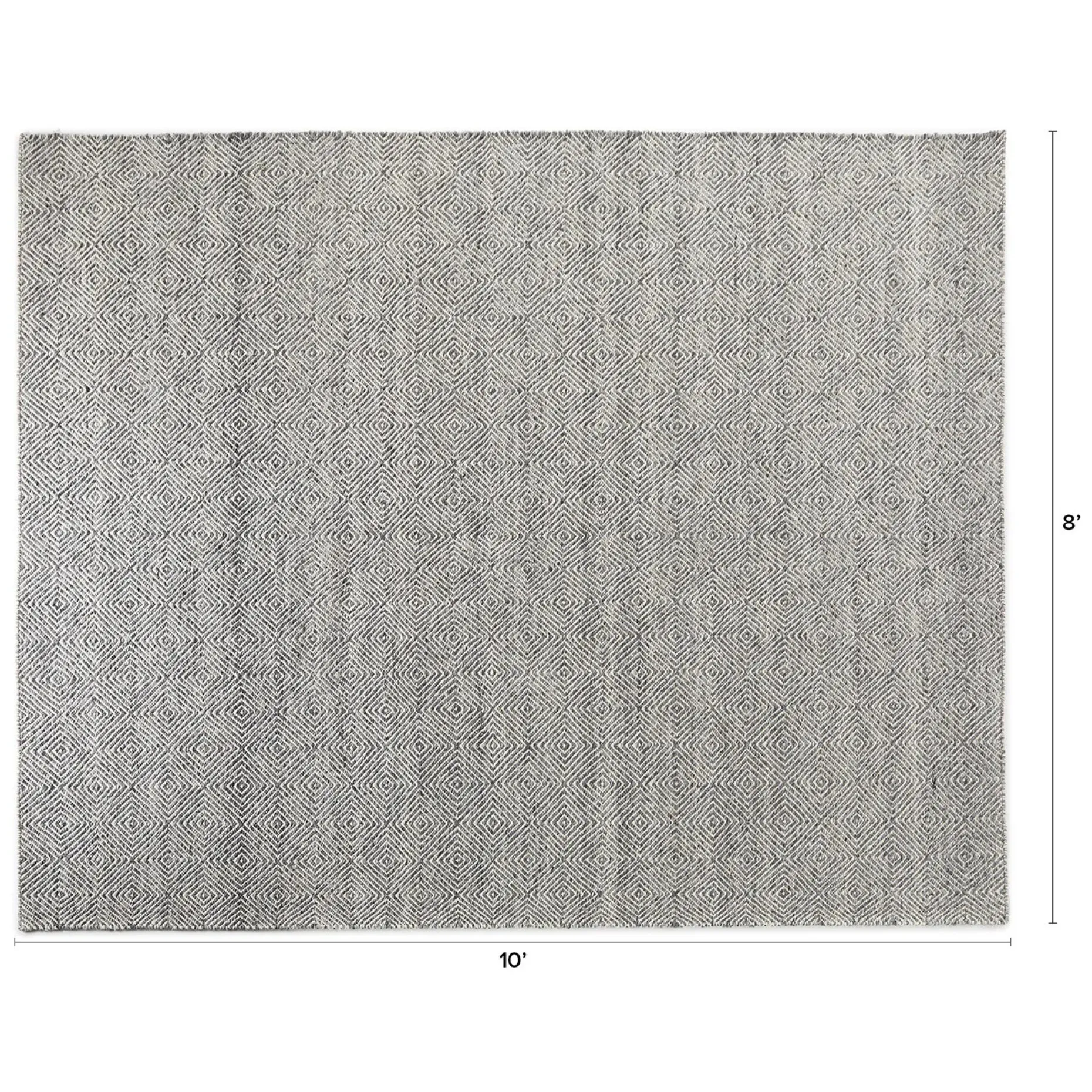 Bovi 8 x 10 Rug - Silver Gray