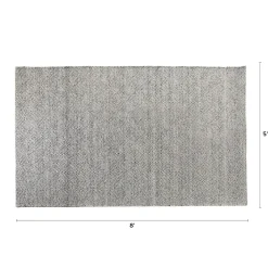 Bovi 5 x 8 Rug - Silver Gray