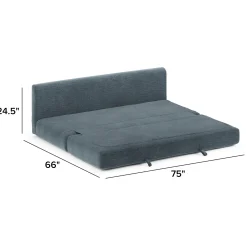 Braam 75" Sofa Bed - Valor Blue