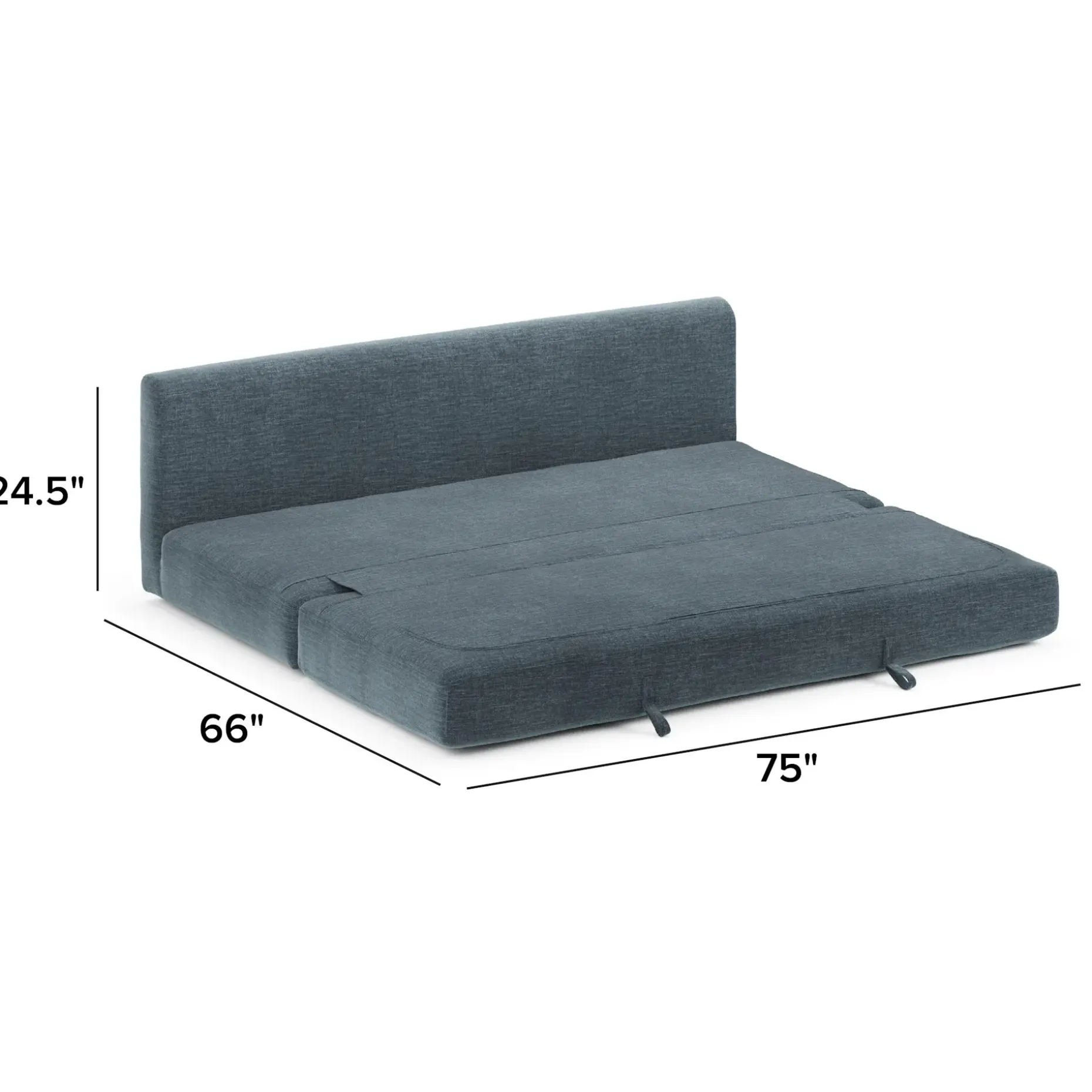 Braam 75" Sofa Bed - Valor Blue