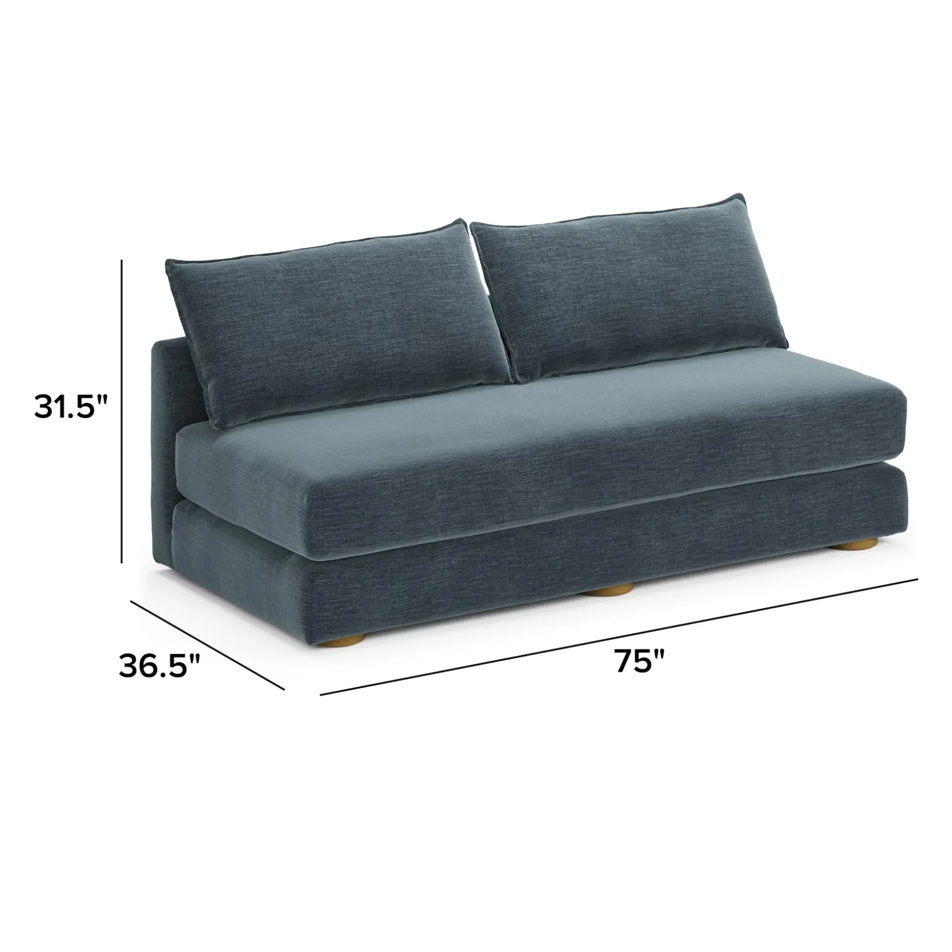 Braam 75" Sofa Bed - Valor Blue