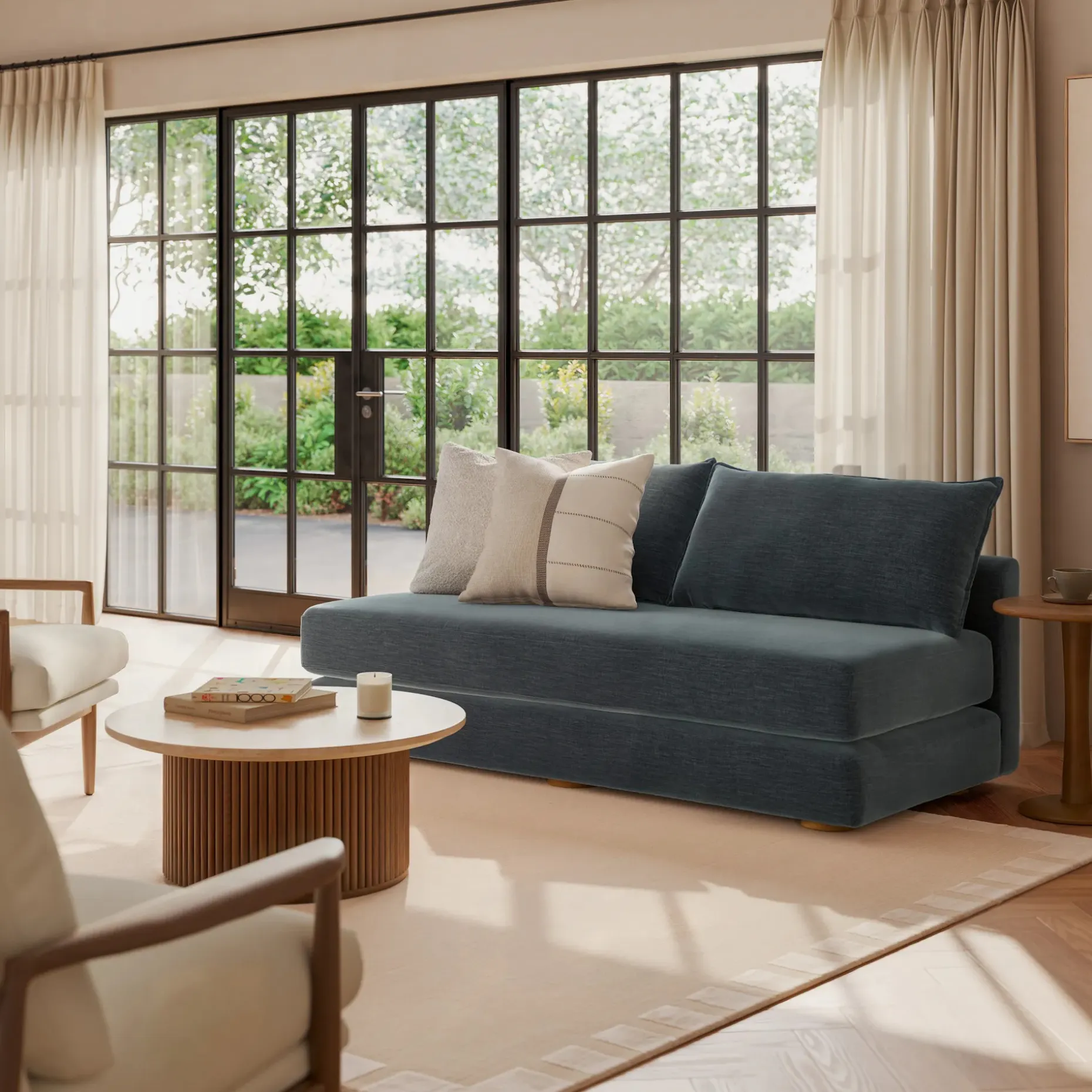 Braam 75" Sofa Bed - Valor Blue