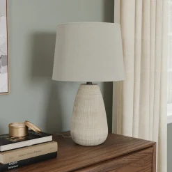 Brie Table Lamp - White Ceramic