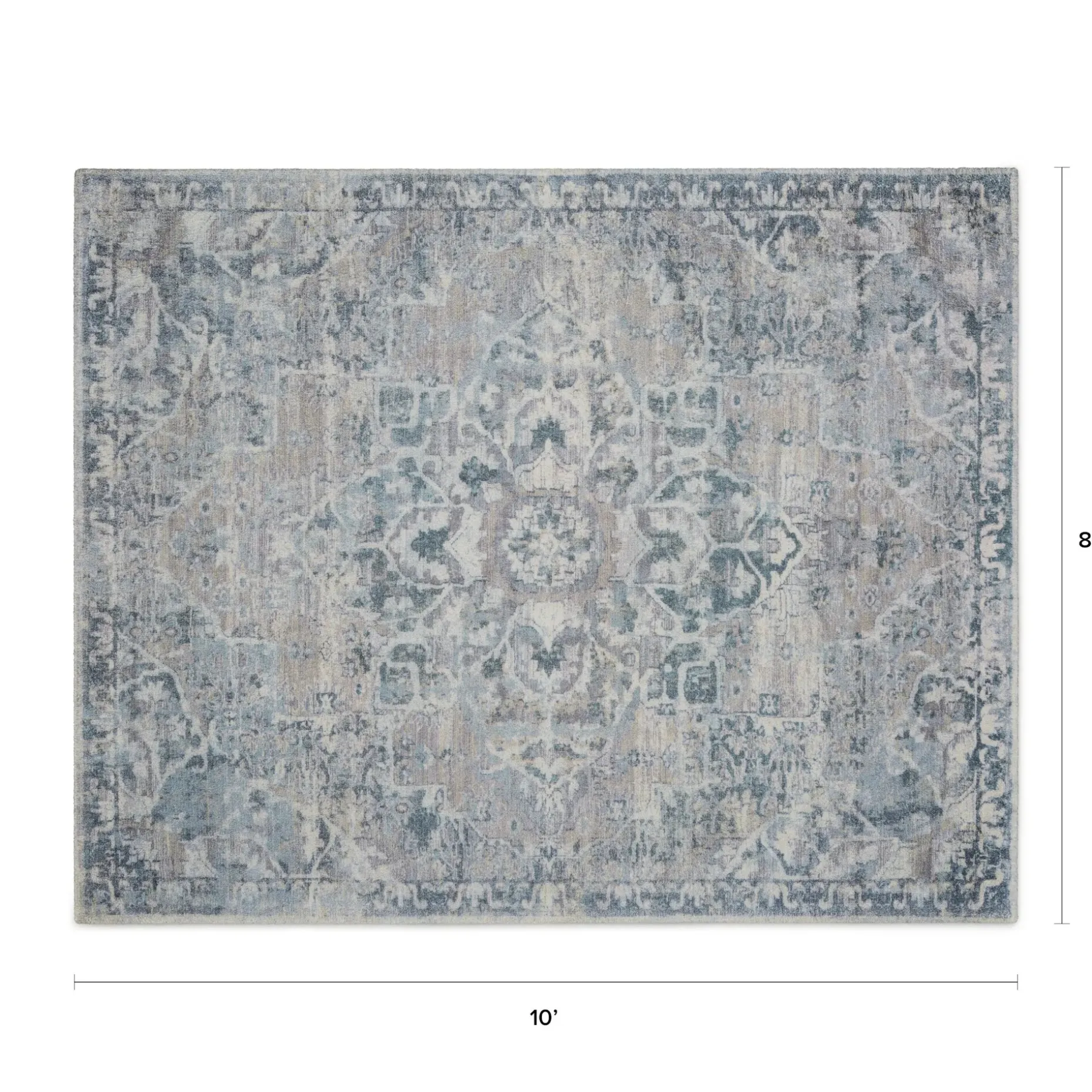 Buena 8 x 10 Rug - Traditional Blue