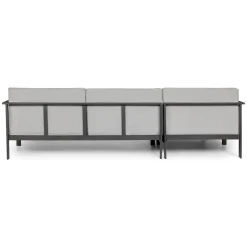 Burkel 105" Outdoor Left Sectional - Cloudy Gray