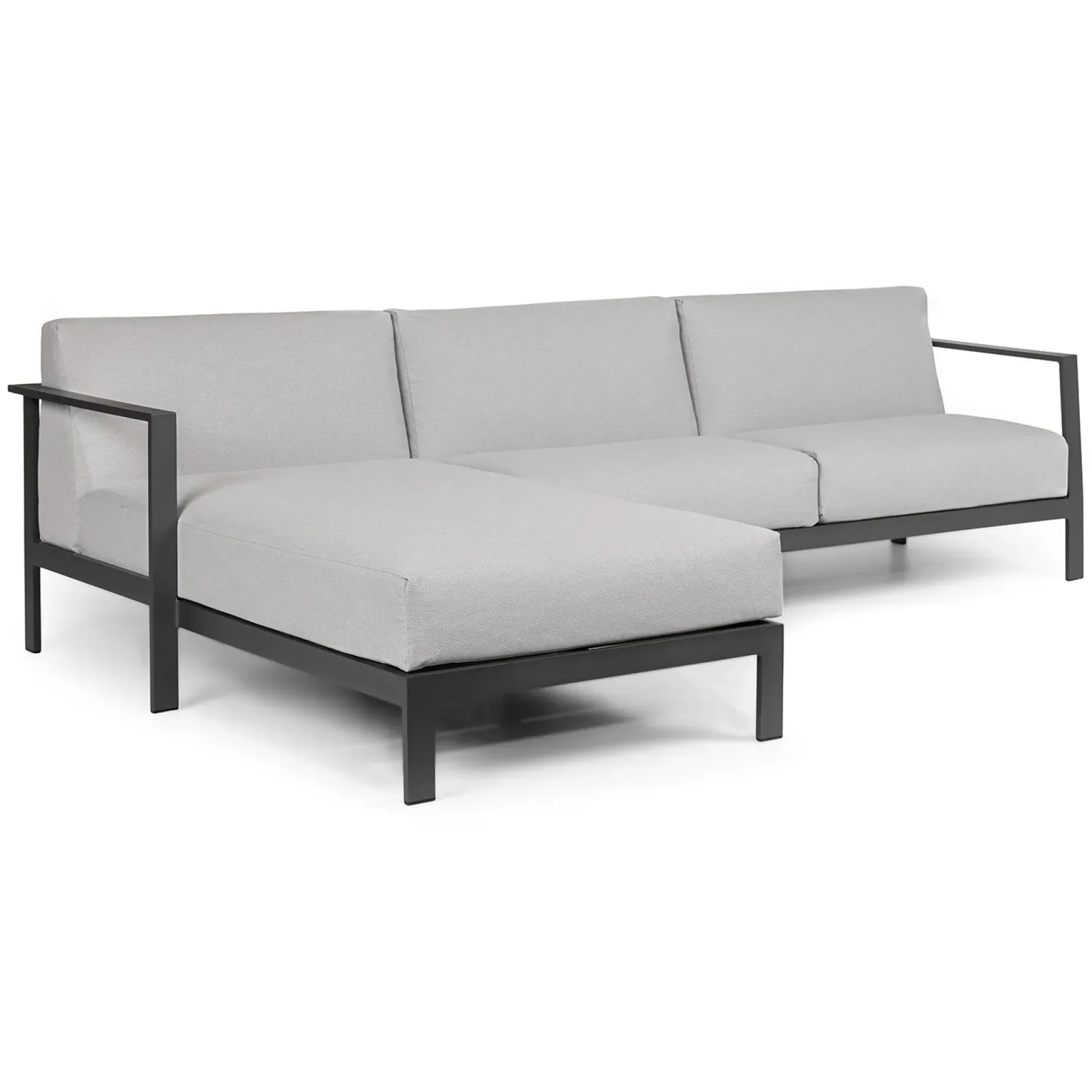 Burkel 105" Outdoor Left Sectional - Cloudy Gray