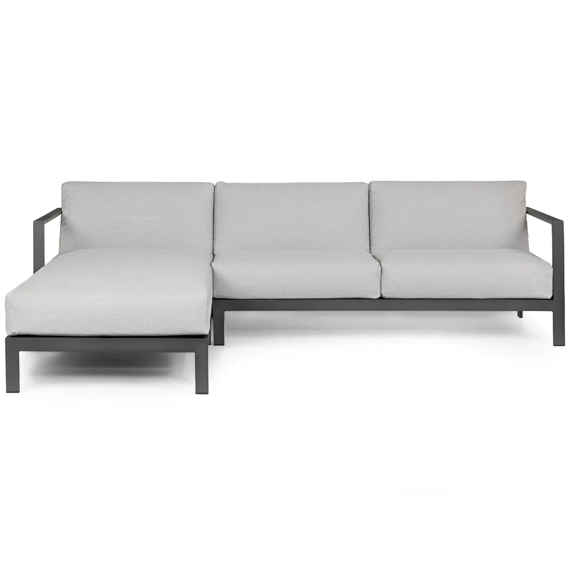 Burkel 105" Outdoor Left Sectional - Cloudy Gray