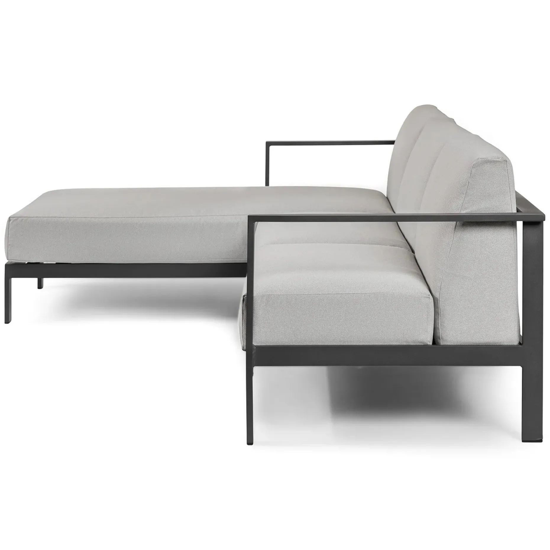 Burkel 105" Outdoor Left Sectional - Cloudy Gray