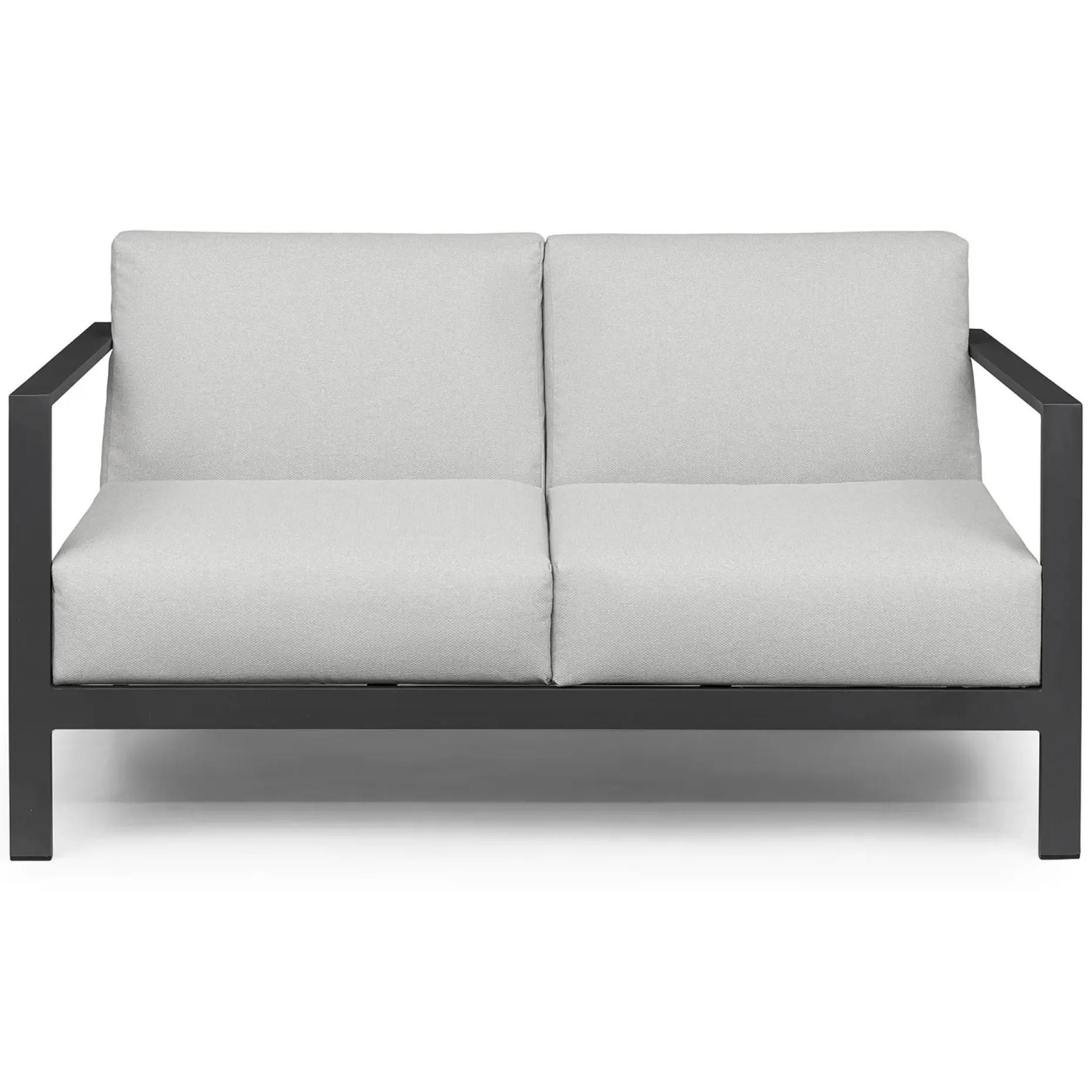 Burkel 57" Outdoor Loveseat - Cloudy Gray