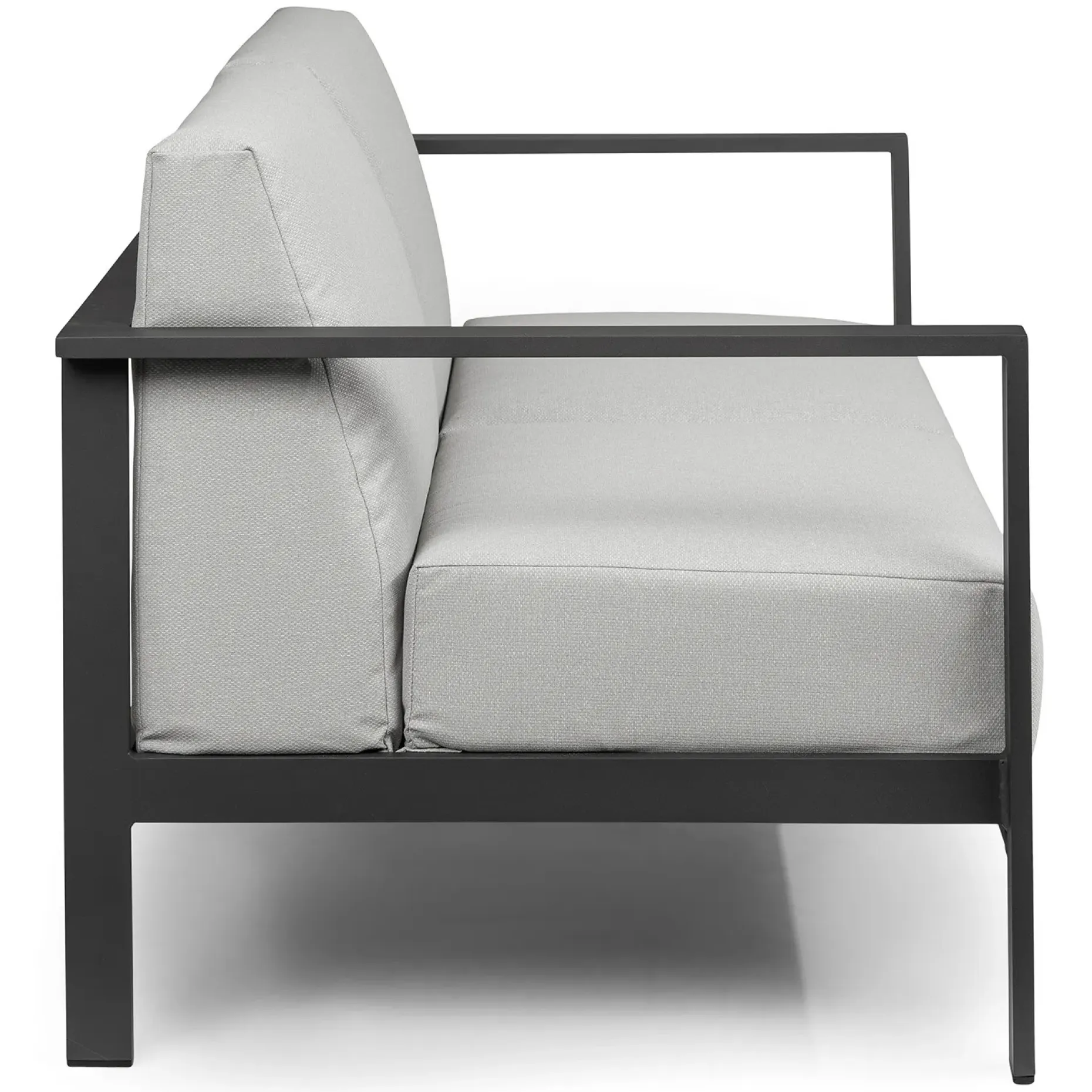 Burkel 57" Outdoor Loveseat - Cloudy Gray