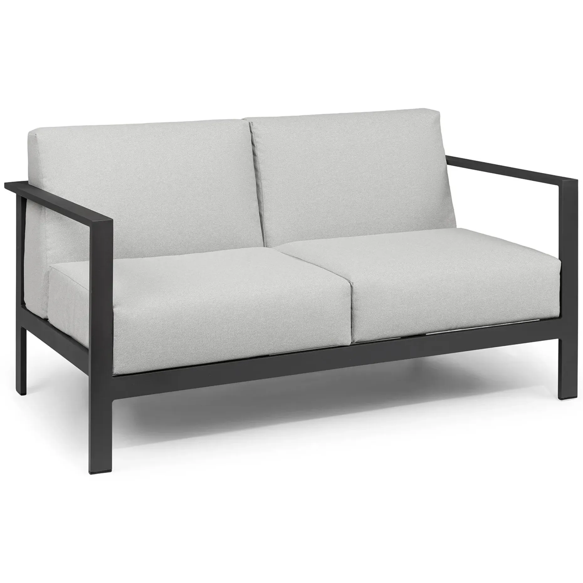 Burkel 57" Outdoor Loveseat - Cloudy Gray