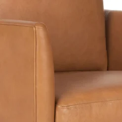 Burrard 32" Leather Lounge Chair - Bella Caramel