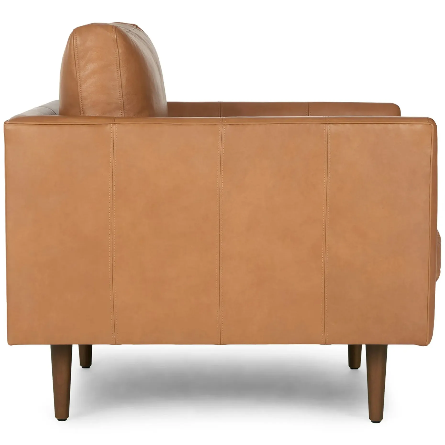 Burrard 32" Leather Lounge Chair - Bella Caramel