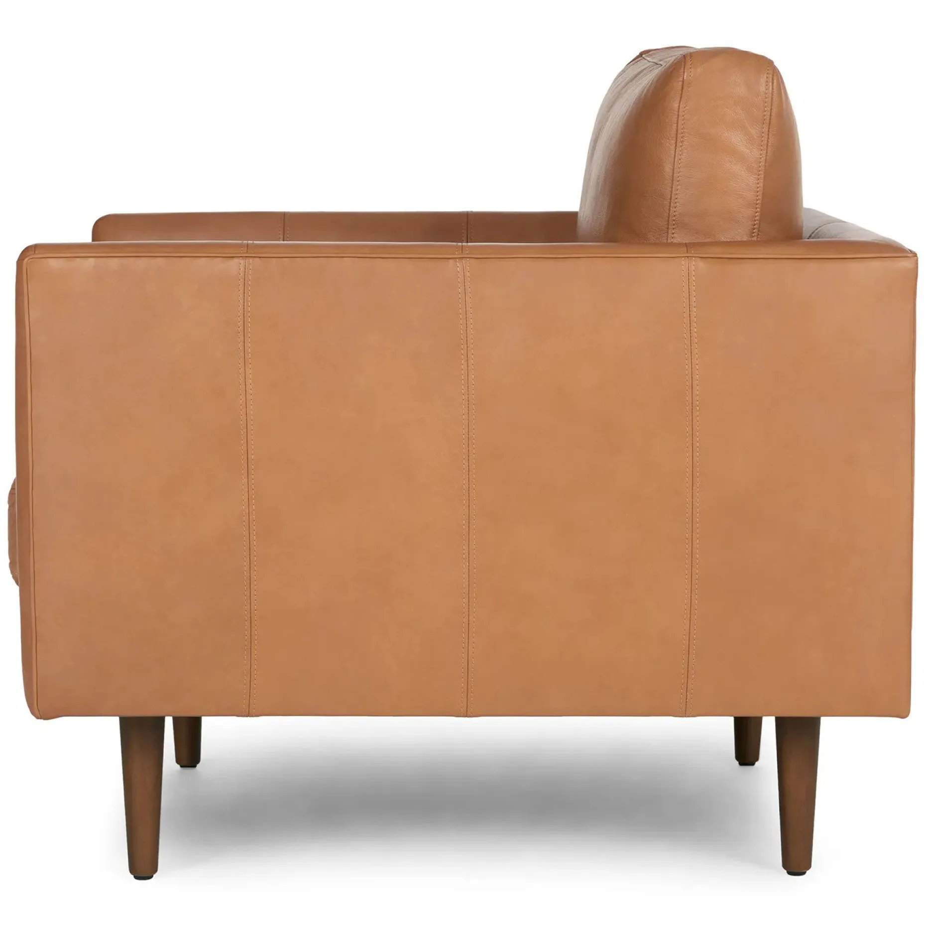 Burrard 32" Leather Lounge Chair - Bella Caramel