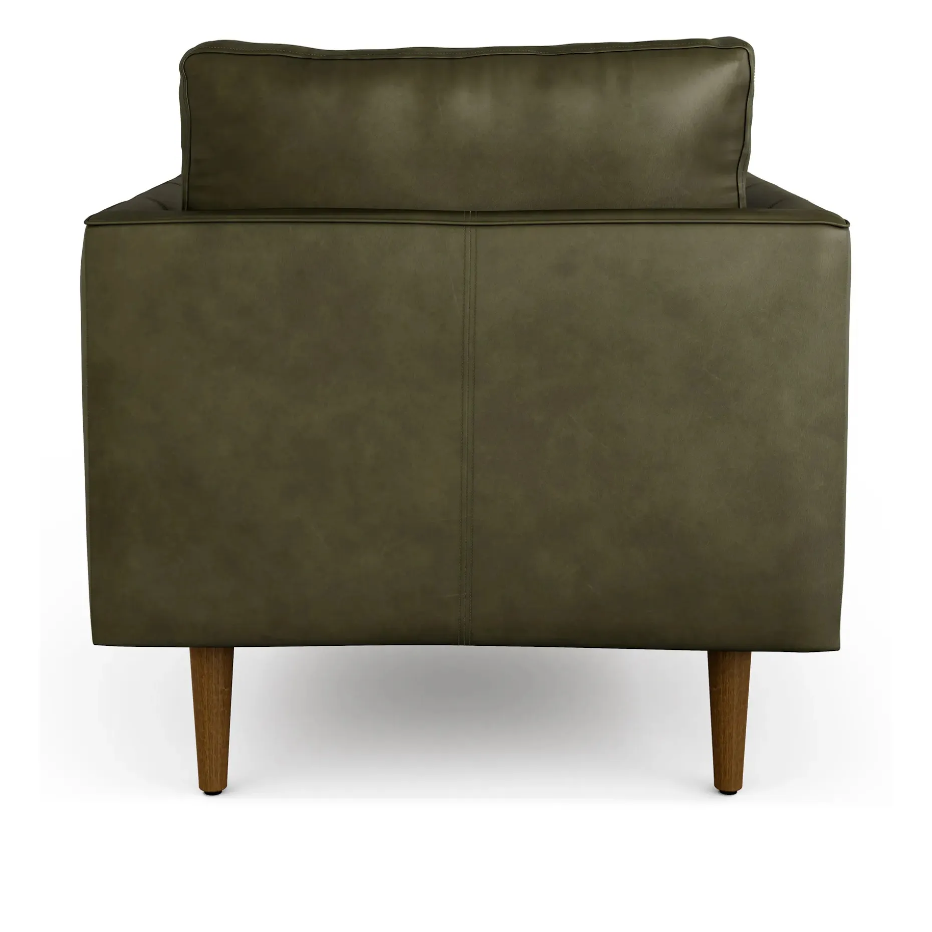 Burrard 32" Leather Lounge Chair - Charme Green