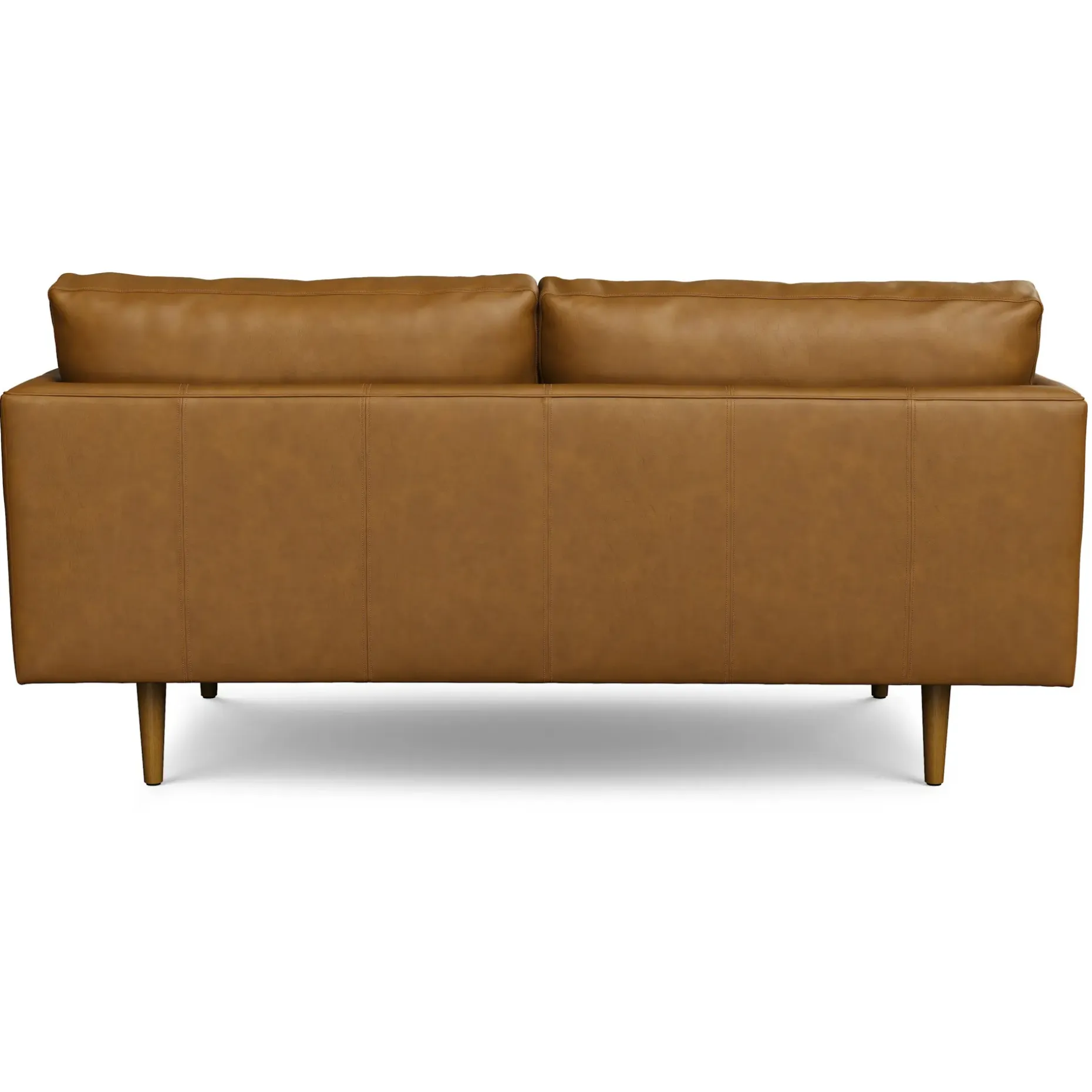Burrard 67" Leather Loveseat - Bella Caramel