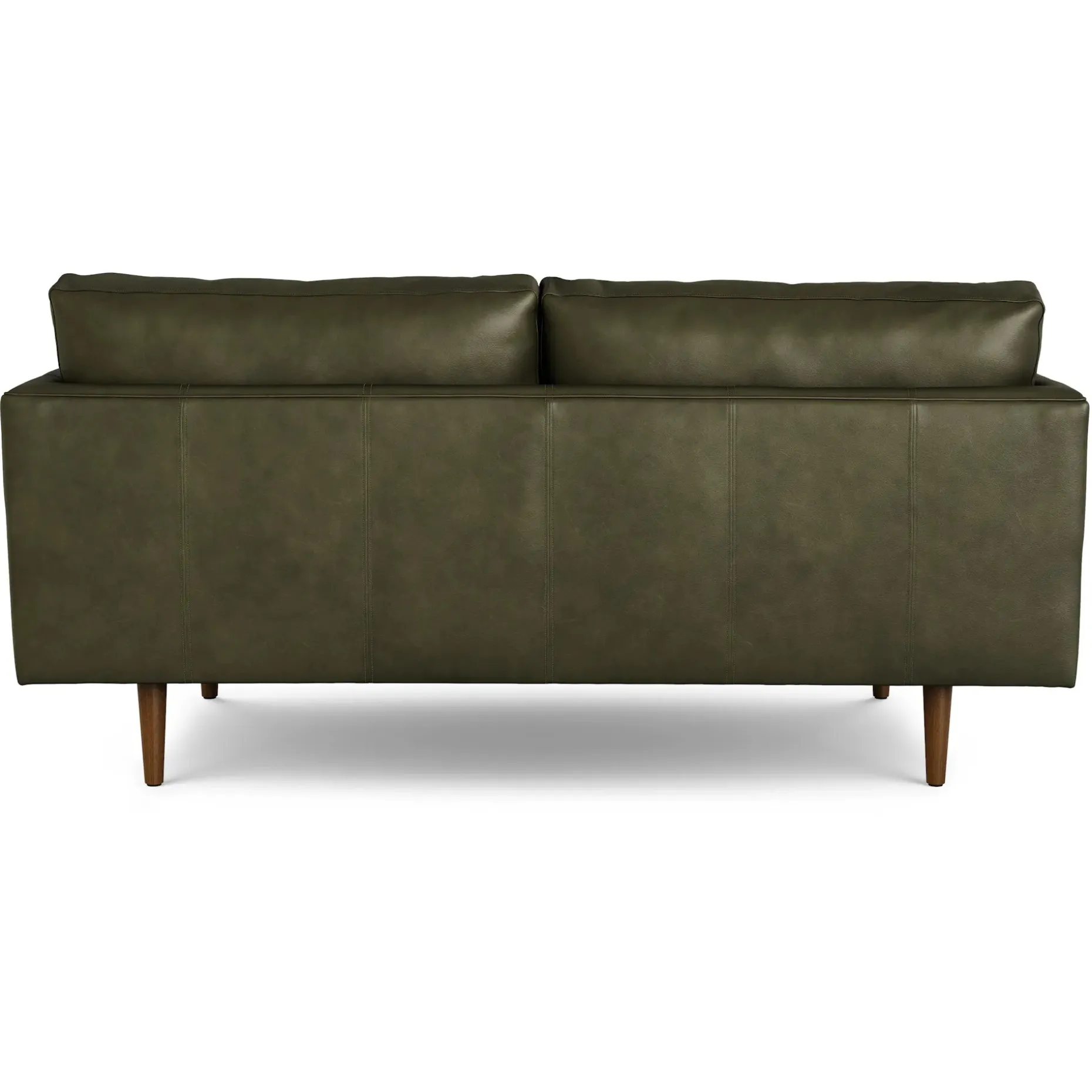 Burrard 67" Leather Loveseat - Charme Green