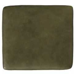 Burrard 29" Leather Ottoman - Charme Green