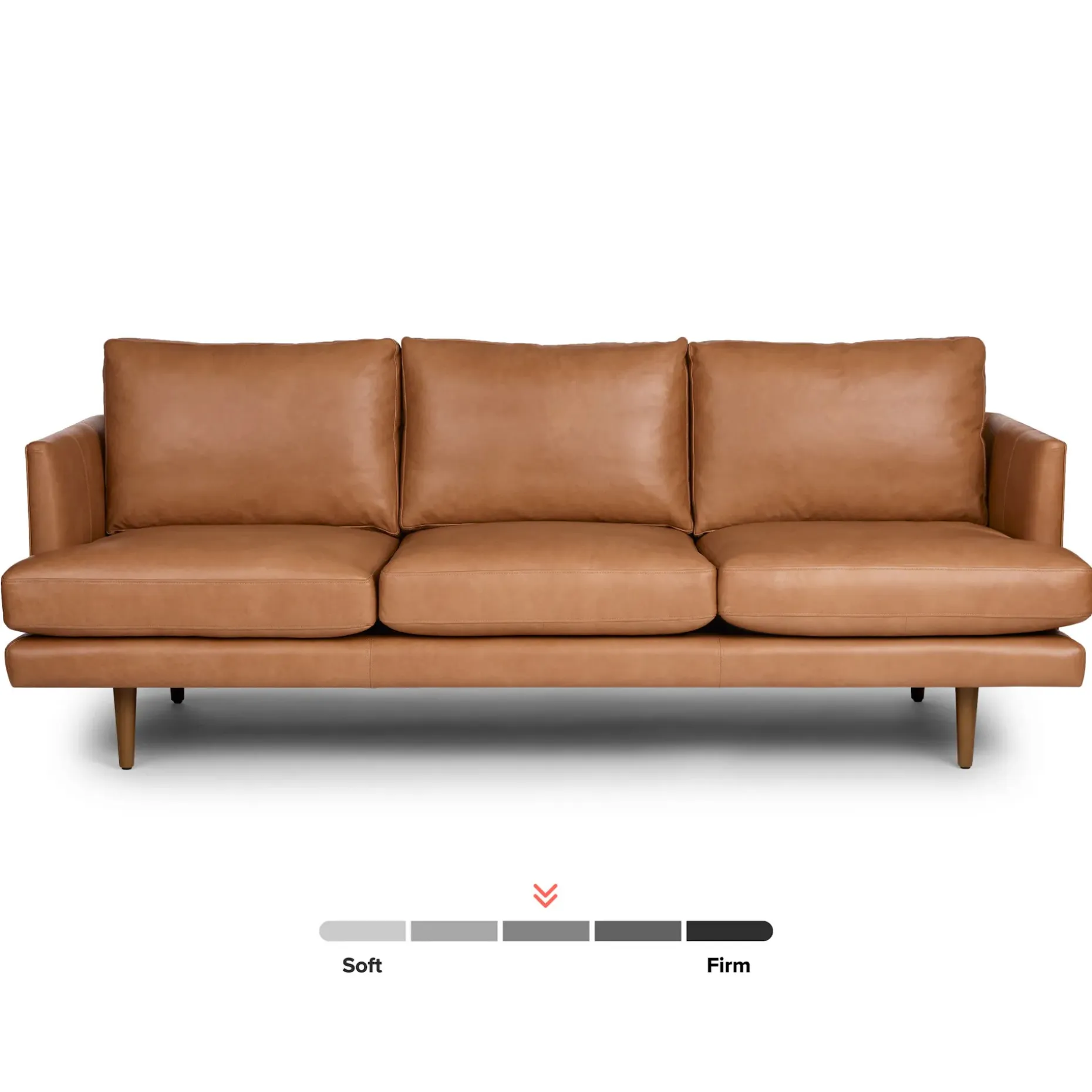 Burrard 83.5" Leather Sofa - Bella Caramel