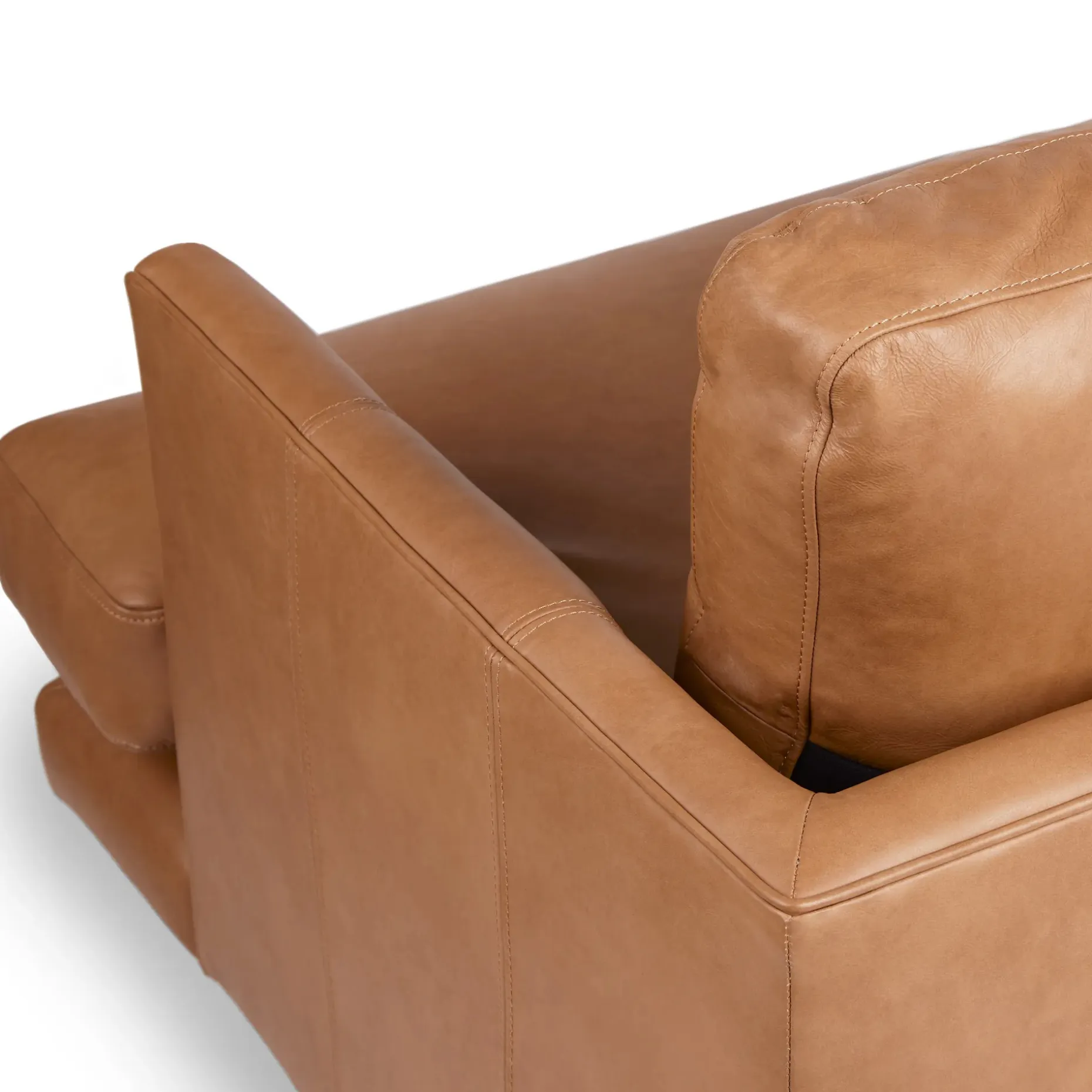 Burrard 83.5" Leather Sofa - Bella Caramel